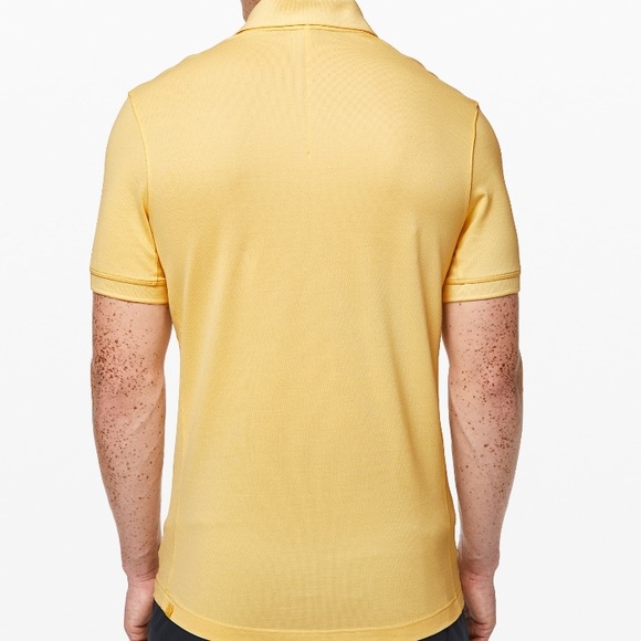 Men lululemon Tech pique polo anti stink yellow - Picture 2 of 5